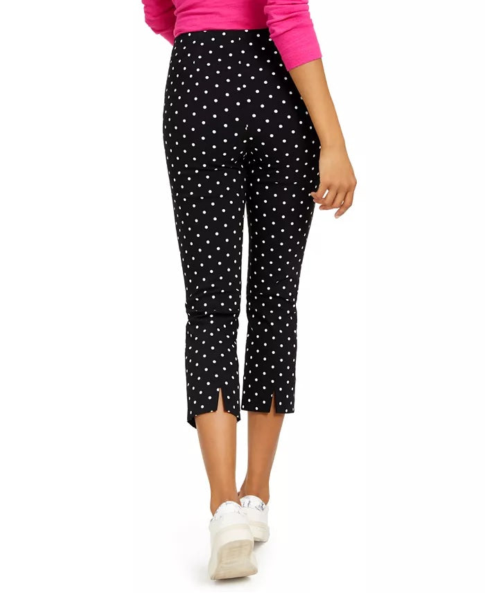 Calça Capri Skinny com Controle de Barriga Charter Club Feminina, Preta, Tamanho 10