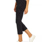 Calça Capri Skinny com Controle de Barriga Charter Club Feminina, Preta, Tamanho 14
