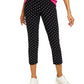 Calça Capri Skinny com Controle de Barriga Charter Club Feminina, Preta, Tamanho 14