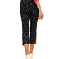 Calça Capri Skinny com Controle de Barriga Charter Club Feminina, Preta, Tamanho 14