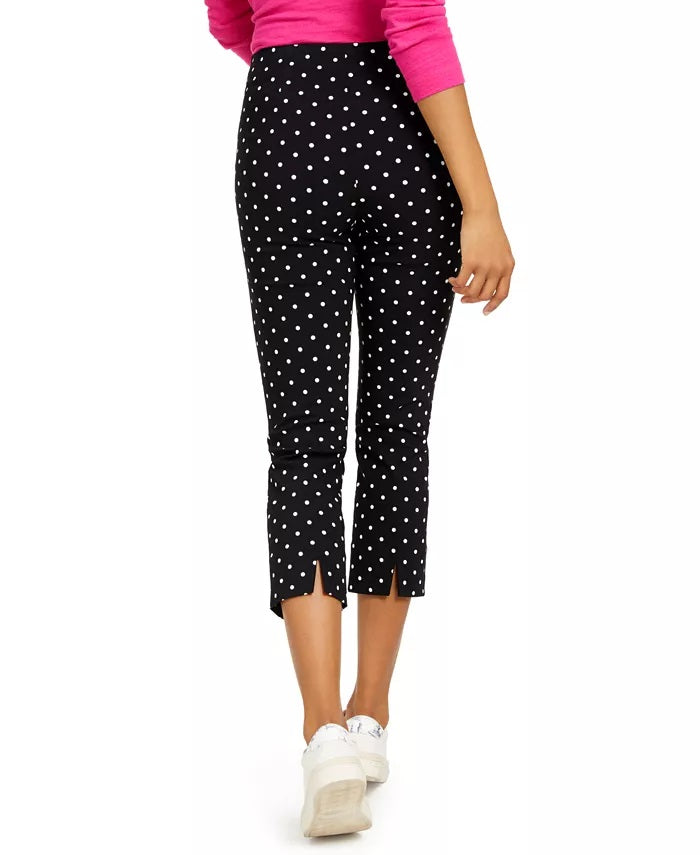 Calça Capri Skinny com Controle de Barriga Charter Club Feminina, Preta, Tamanho 16