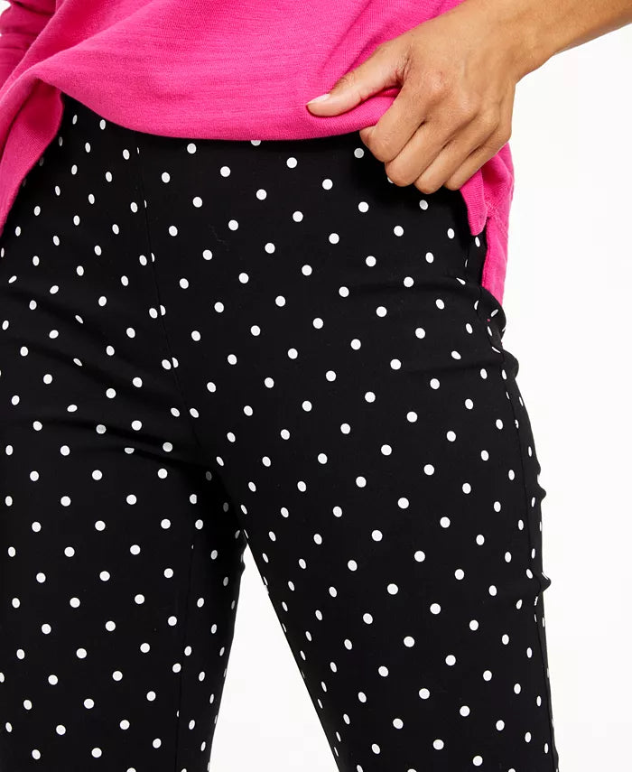 Calça Capri Skinny com Controle de Barriga Charter Club Feminina, Preta, Tamanho 16