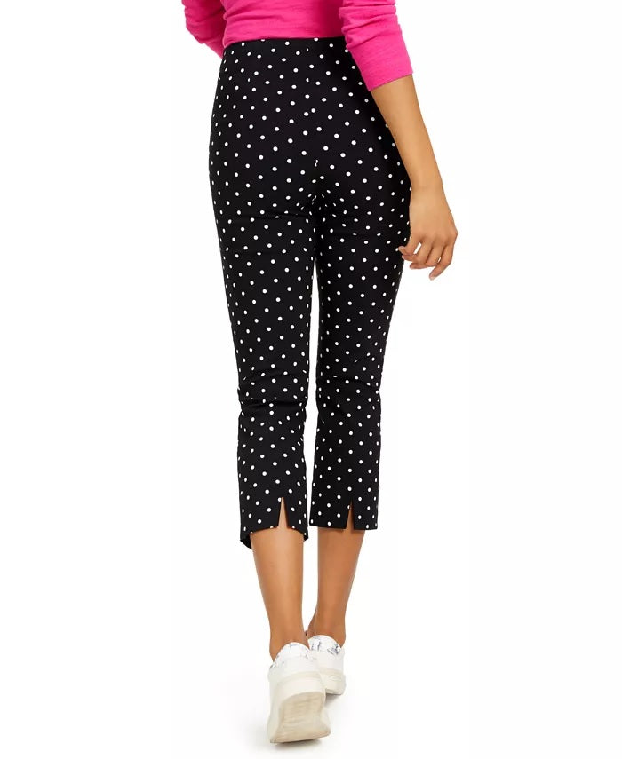 Calça Capri Skinny com Controle de Barriga Charter Club Feminina, Preta, Tamanho 6