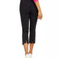 Calça Capri Skinny com Controle de Barriga Charter Club Feminina, Preta, Tamanho 8