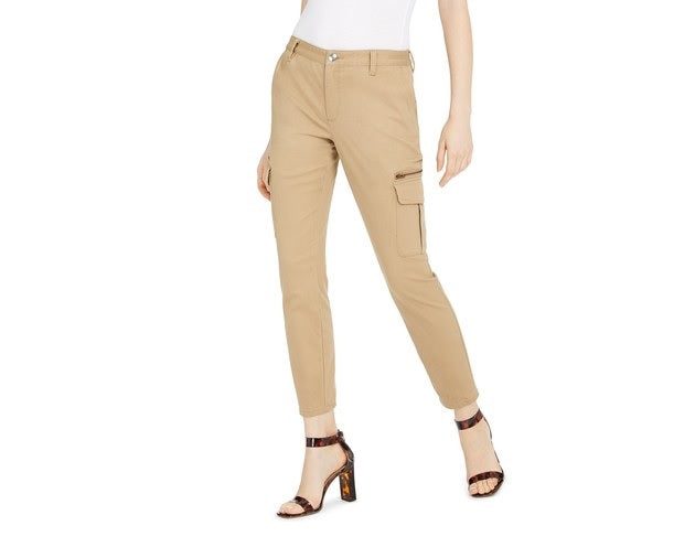 Calça utilitária skinny masculina INC International Concepts, marrom, tamanho 0, pequena