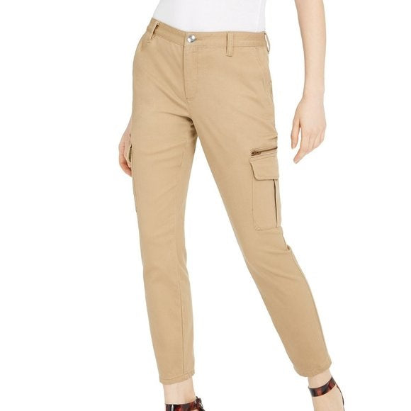 Calça utilitária skinny feminina INC International Concepts, marrom, tamanho 8P