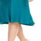 INC International Concepts Saia Midi Plus com Corte Viés Feminina Azul Tamanho Extra Grande