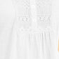 Top texturizado de crochê feminino Style &amp; Co, branco, tamanho médio
