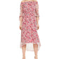 Vestido longo ombro a ombro feminino INC International Concepts, rosa, tamanho pequeno