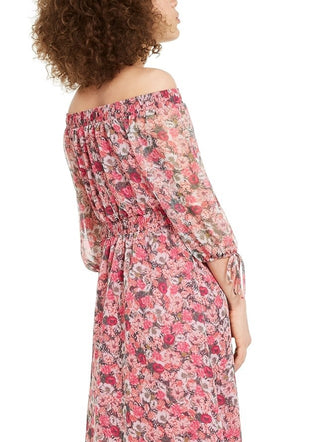 Vestido longo ombro a ombro feminino INC International Concepts, rosa, tamanho pequeno