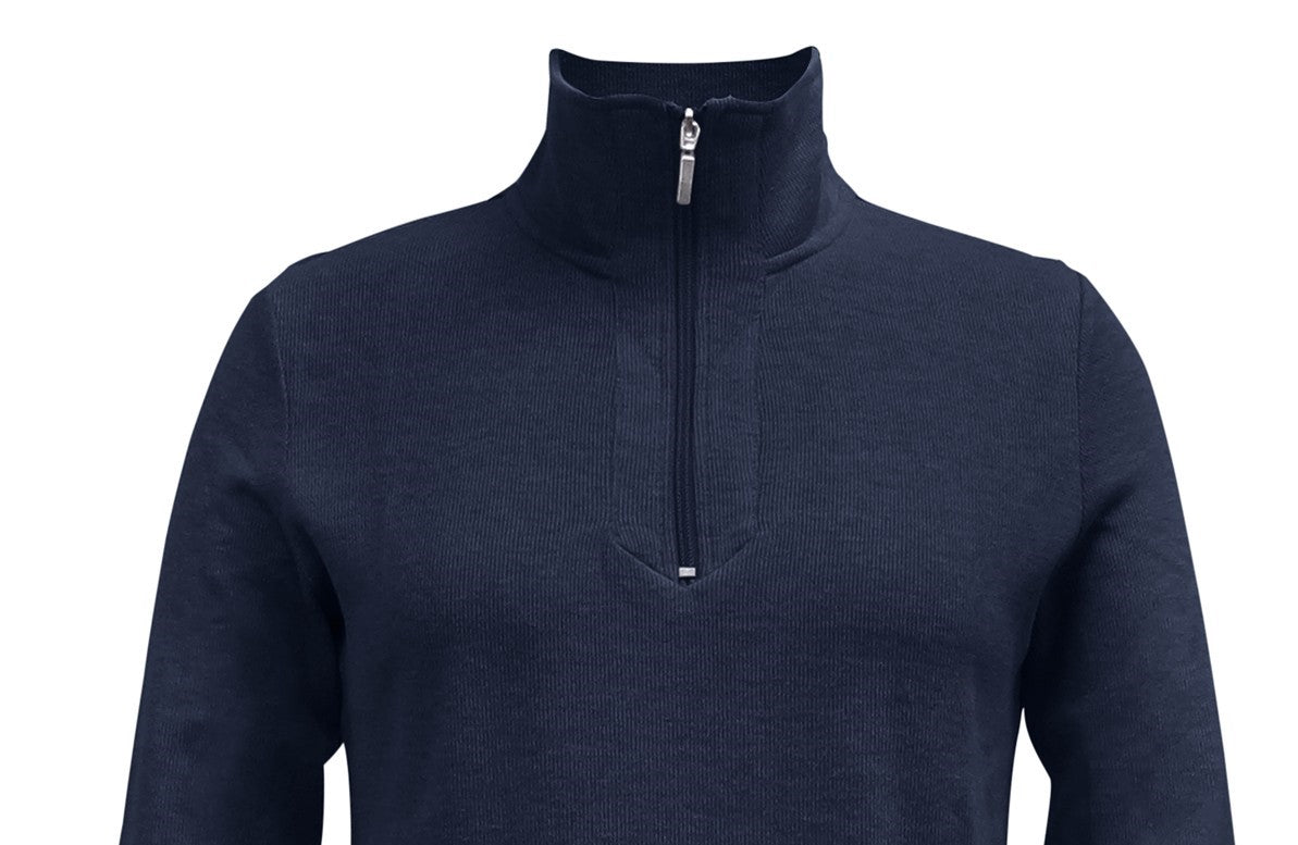 Karen Scott Top Feminino Meio Zíper Preto Tamanho Médio