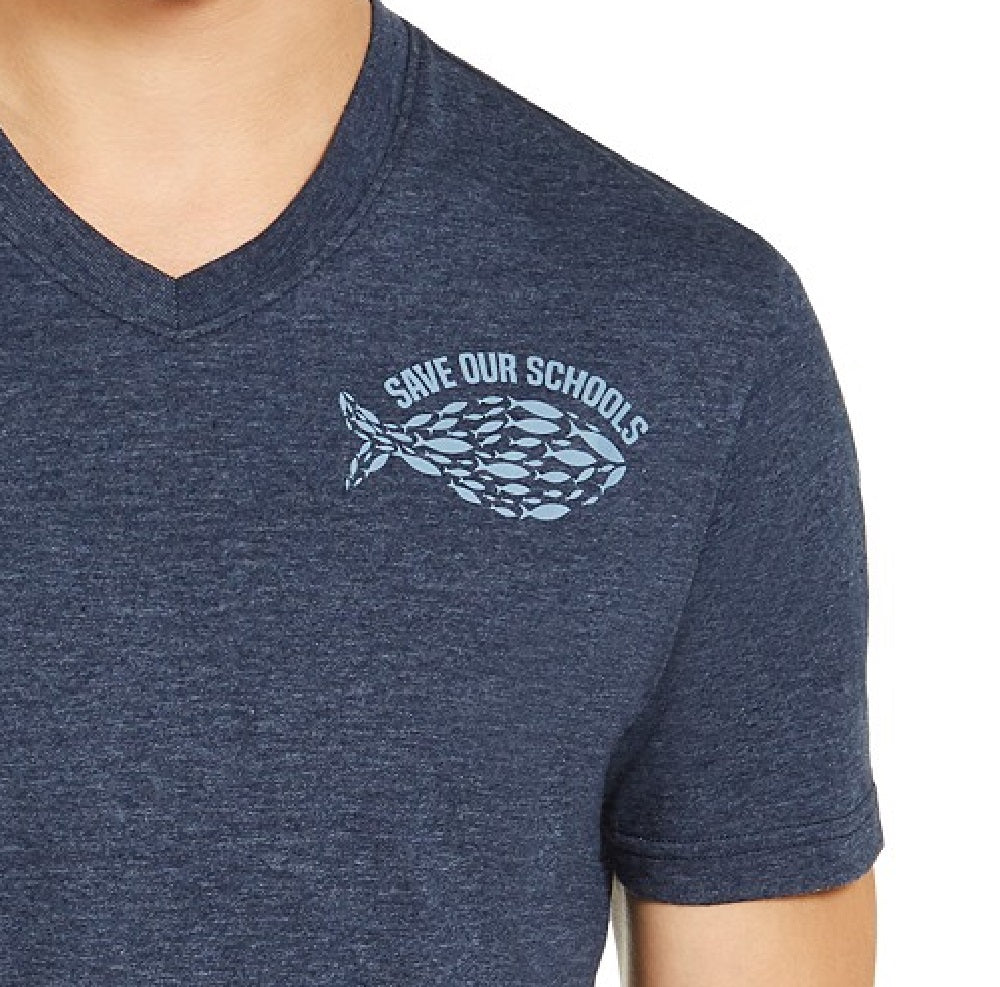 Camiseta masculina REPREVE Save Our Schools da Sun + Stone, azul, tamanho extra grande