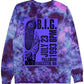 Camiseta gráfica de manga comprida Merch Traffic BIG Palladium masculina, roxa, tamanho GG