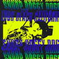 Camiseta masculina Merch Traffic com estampa neon do Snoop Dogg, preta, tamanho médio