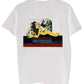 Camiseta masculina estampada Horror Of Dracula, branca, tamanho grande