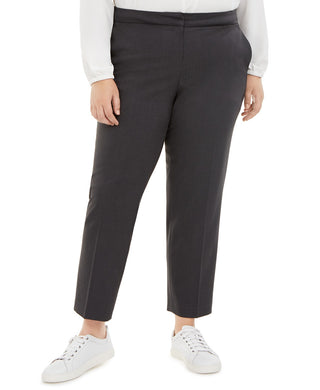 Bar III Women's Trendy Plus Size Dress Pants Black Size 18