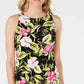 Vestido Kasper Hibiscus Feminino Rosa Brilhante Tamanho P