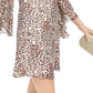 Vestido feminino com estampa animal da INC International Concepts, branco, tamanho 2