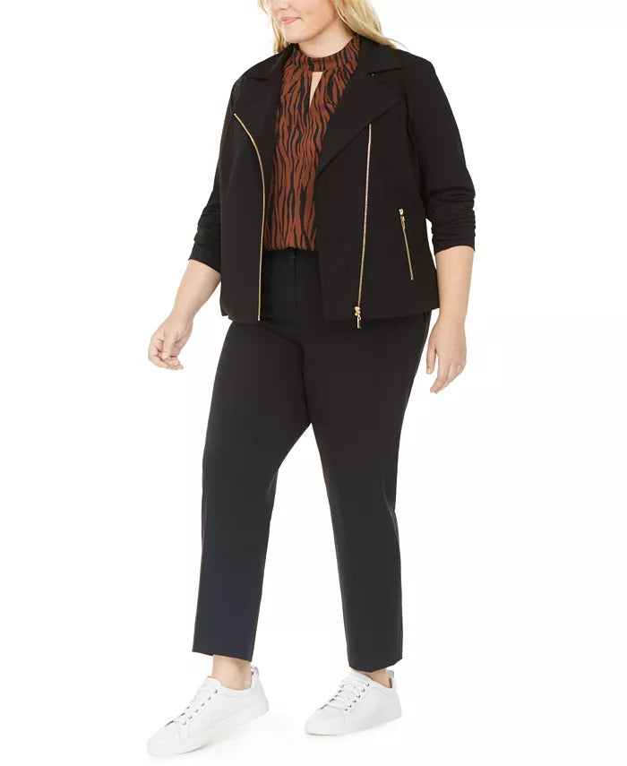 Jaqueta Bar III Feminina Trendy Preta Tamanho Extra Grande