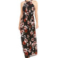 Vestido longo feminino com estampa floral e alças finas, preto, tamanho 16, da INC International Concepts