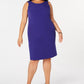 Vestido justo plus size Kasper feminino roxo escuro tamanho pequeno pequeno