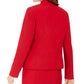 Blazer Kasper Feminino Kasper com Lapela Notched Vermelho Tamanho 4