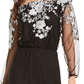 Vestido longo feminino ombro a ombro da INC International Concepts, preto, tamanho 16