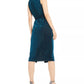 Vestido feminino com cinto e gola alta, azul, tamanho 8, da INC International Concepts
