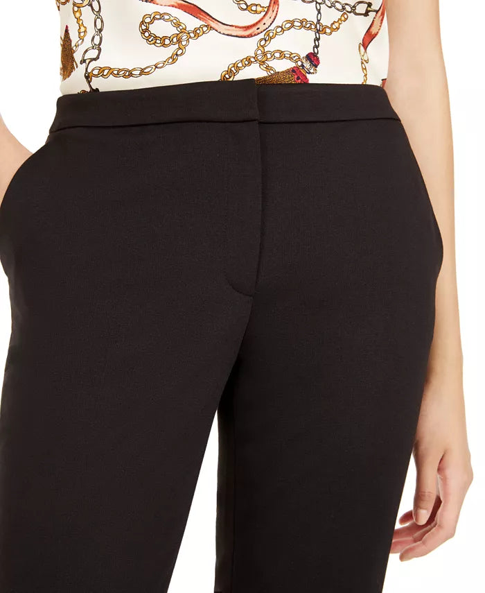 Calça reta feminina Bar III preta tamanho pequeno