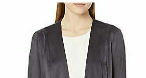 Jaqueta feminina Anne Klein preta tamanho grande