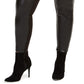 Calça skinny de couro sintético Bar III feminina, tamanho grande, plus size, preta, tamanho 3, extra grande