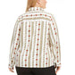 Camisa feminina Kasper plus size de cetim com elos de corrente e botões, branca, tamanho 24W