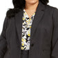 Blazer feminino plus size Kasper com um botão, cinza, tamanho 14W