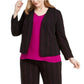 Blazer listrado plus size feminino Bar III, preto, tamanho 1X
