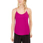 Camisola feminina Bar III com decote redondo rosa brilhante, tamanho extragrande