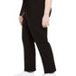 Calças femininas Bar III Trendy Plus com amarração na cintura, pretas, tamanho 2, extra grande