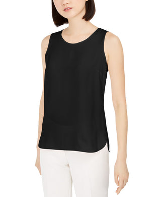 Anne Klein Women's Woven Top Black Size Small