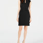 Vestido justo feminino Bar III com decote aberto, preto, tamanho XX-G
