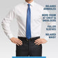 Camisa social xadrez Eagle masculina clássica/regular, sem passar a ferro, com gola flexível, azul, tamanho 17,1/2x34-35