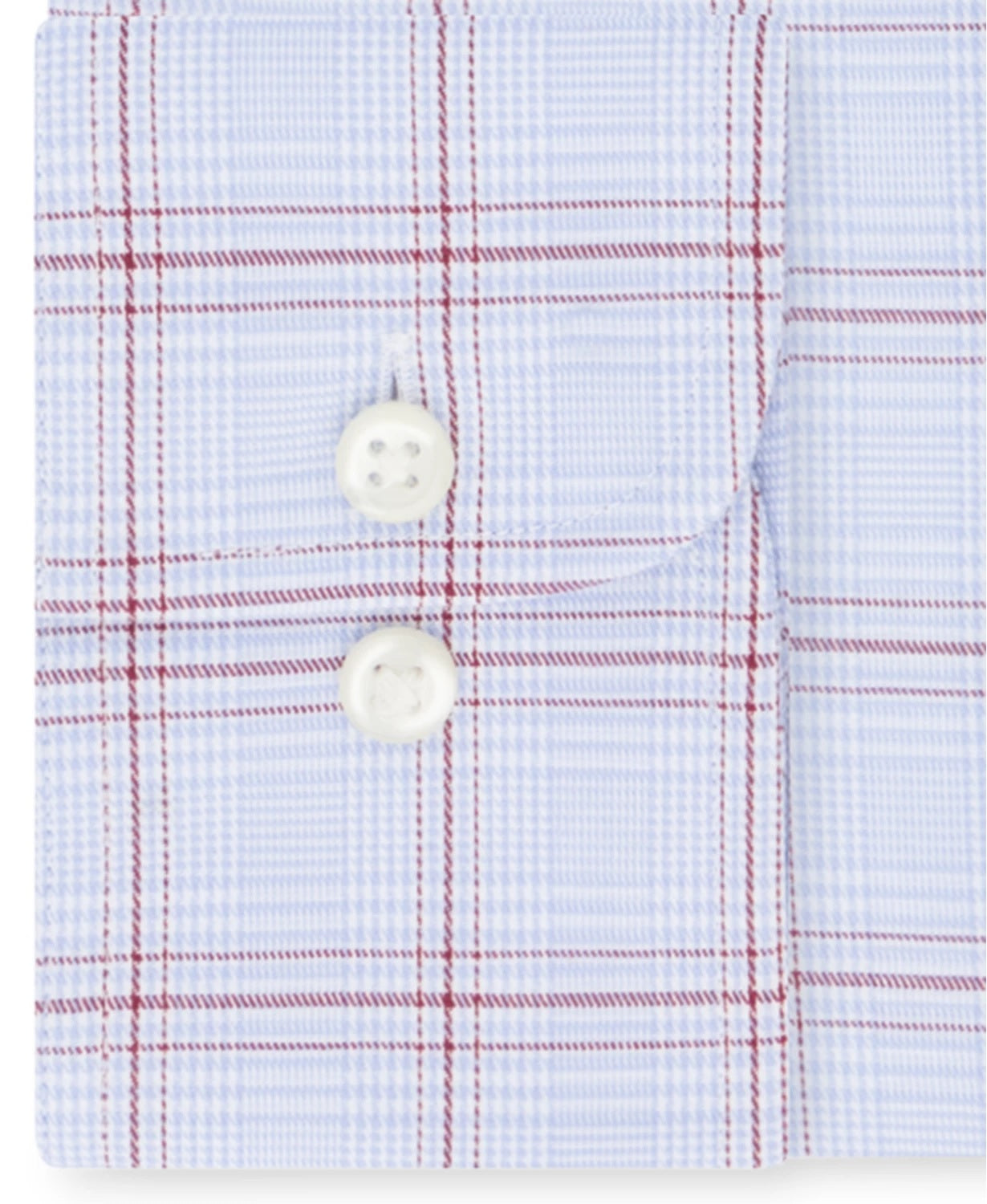 Camisa social xadrez Eagle Masculina Classic Regular Fit, sem passar a ferro, gola elástica, tamanho azul 15,5 x 34-35