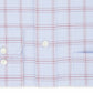 Camisa social xadrez Eagle masculina, corte regular, gola elástica, sem passar, azul, tamanho 15,5x34-35