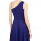 Vestido assimétrico feminino BCX azul tamanho pequeno