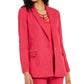 Blazer feminino Thalia Sodi com bolsos cravejados, rosa, tamanho pequeno