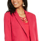 Blazer feminino Thalia Sodi com bolsos cravejados, rosa, tamanho pequeno