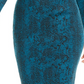 Thalia Sodi Saia Suéter Jacquard Feminina Azul Tamanho Grande