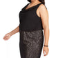 Vestido tubinho de renda plus size da BCX feminino, preto, tamanho extragrande