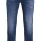 Calça jeans Clark super elástica slim fit masculina Jack &amp; Jones, azul, tamanho 36x34