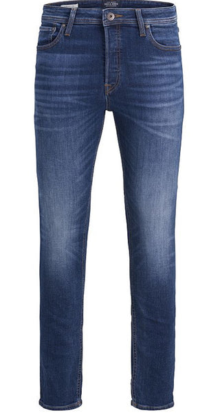 Calça jeans Clark super elástica slim fit masculina Jack &amp; Jones, azul, tamanho 36x34