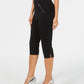 Calça cropped com zíper Thalia Sodi feminina, preta, tamanho pequeno