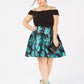 Vestido moderno de ombro caído feminino Morgan &amp; Company, preto, tamanho 20W
